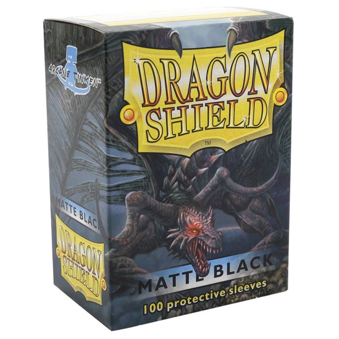 Image of Deck Protector: Dragon Shield: Matte: Black (100)